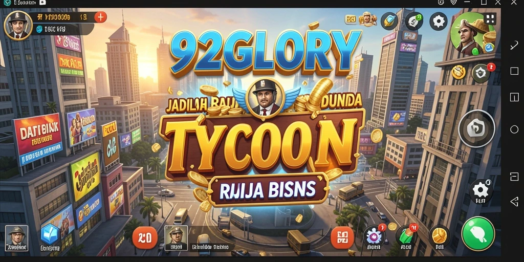 Tangkapan layar gameplay 92GLORY dengan grafis yang menarik.