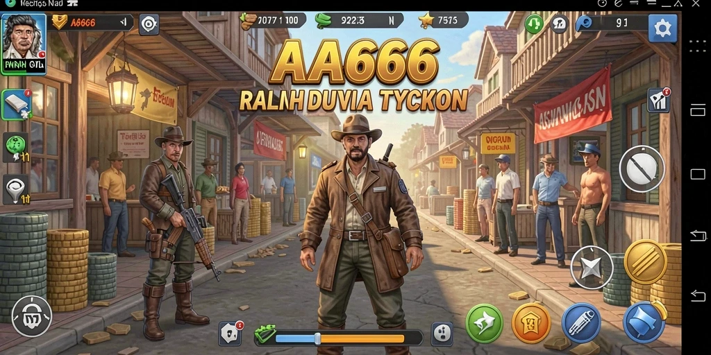 Screenshot menampilkan gameplay seru dan interaktif dalam AA666.