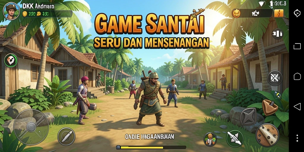 Tampilan gameplay DKK yang seru dan penuh warna.