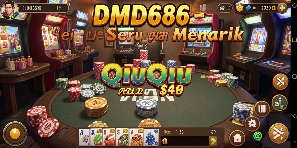 Screenshot DMD686 yang menunjukkan gameplay QiuQiu yang seru.