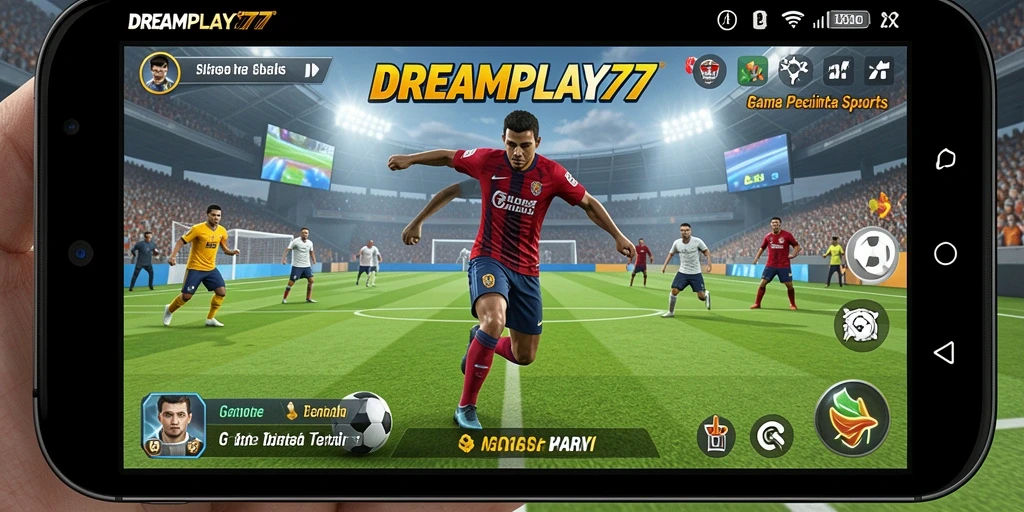 Tangkapan layar gameplay <strong>DREAMPLAY77</strong> menunjukkan aksi seru olahraga.
