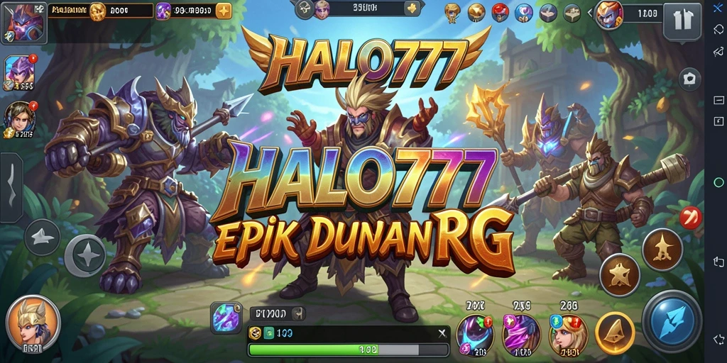 Gameplay seru dan grafik menawan HALO777 di layar utama.