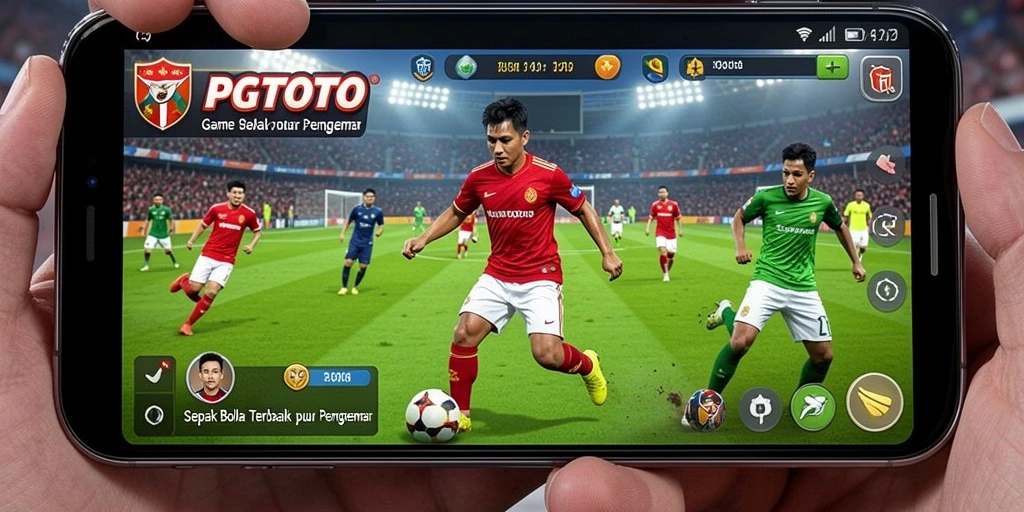 Tampilan gameplay intens saat bermain PGTOTO dengan tim sepak bola favorit.
