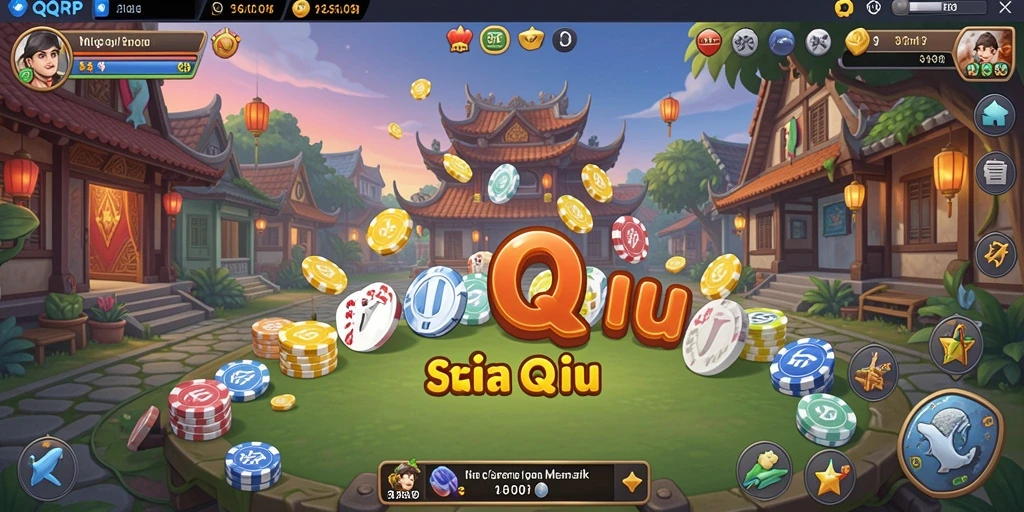 Gameplay QiuQiu yang seru dan interaktif dalam QQRP.