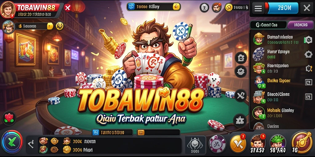 Gameplay seru TOBAWIN88 dalam aksi QiuQiu.
